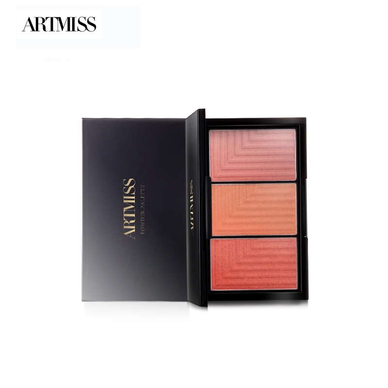 

ARTMISS Hot selling cosmetics 3 Color Blush Powder Blush Face Makeup Professional blusher