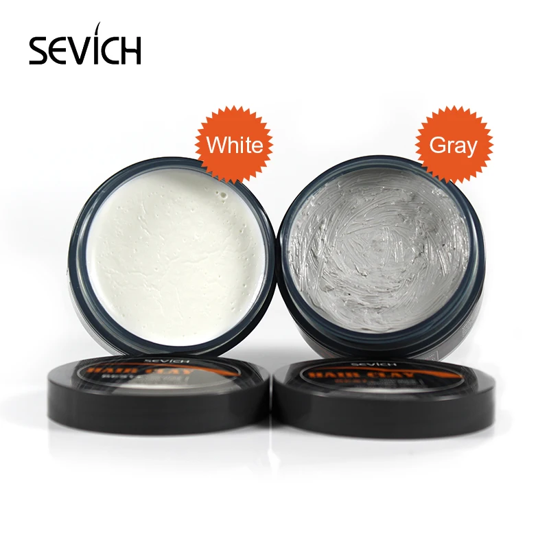 

OEM high quality sevich strong styling hold hair clay pomade for hair, Grey