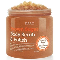 

Private Label OEM Customized Skin Care Face Body Scrub Whitening Private Label Skin Scrub Pure Organic Natural Brown Sugar Scrub
