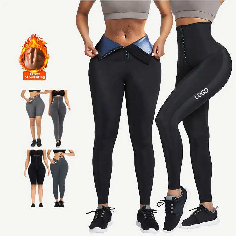 

HEXIN Custom Logo Wholesale Workout Leggings Private Label Shapewear Waist Trainer Women Shaper Waist Trainer Leggings