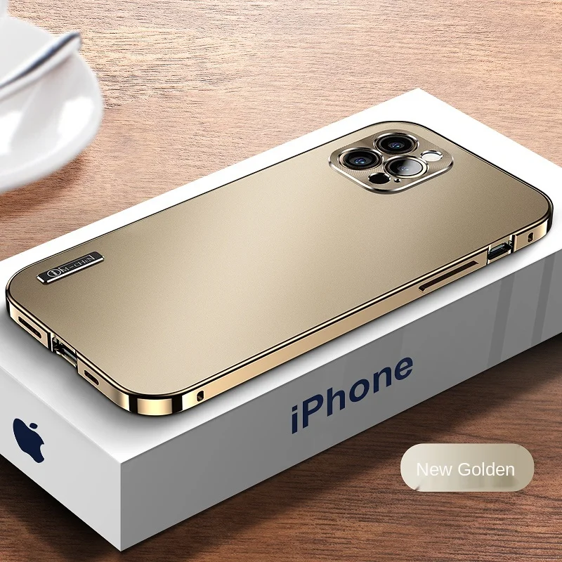 

Phone Case Manufacture Private Design Aluminum Alloy Metal Material Mobile Phone Protective Case For Iphone 12 And 12 Pro Max, Oem