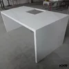 restaurant absolute white quartz countertop bar buffet counter