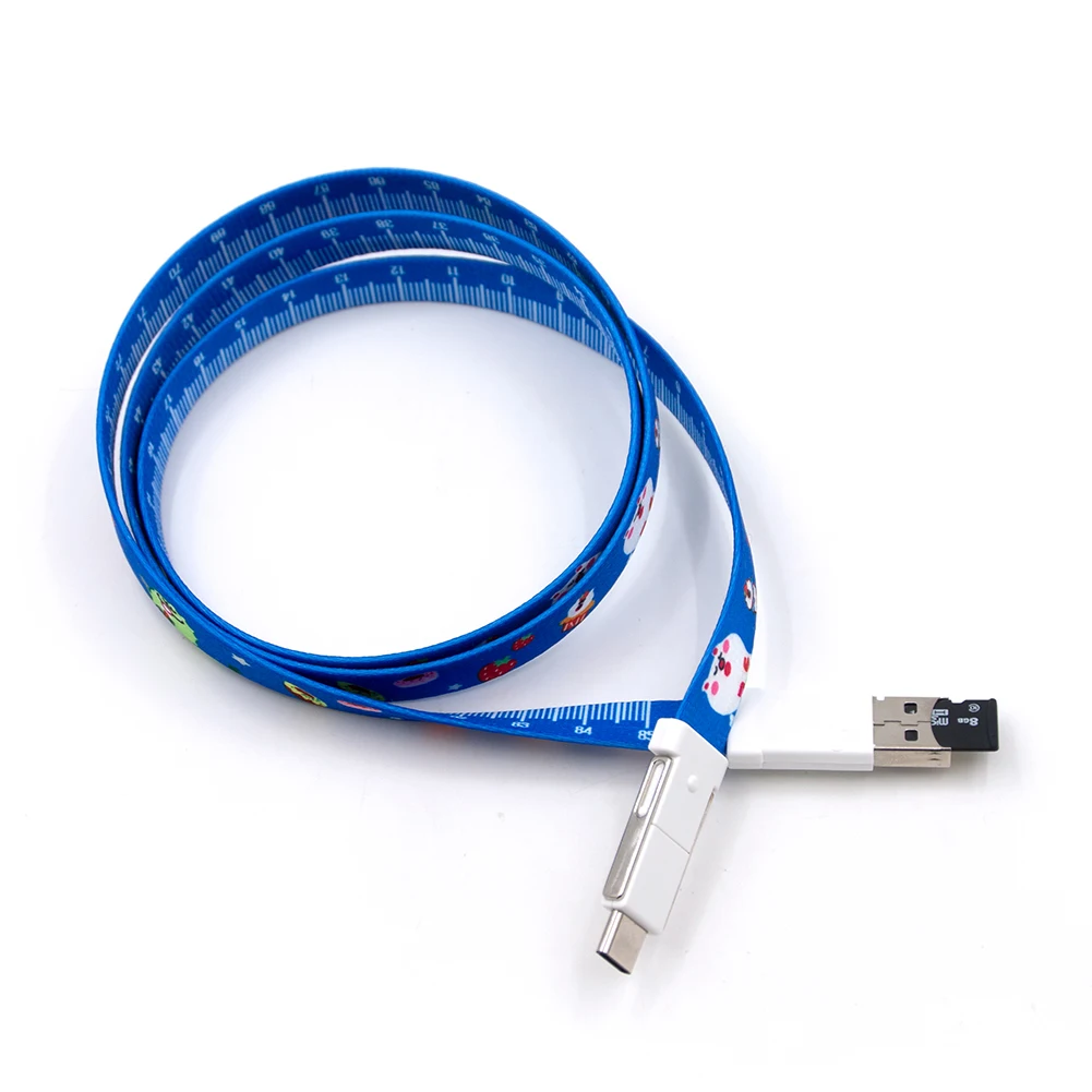 

Card holder lanyard 3 In 1 Usb Charging Cable for Promotional Gift