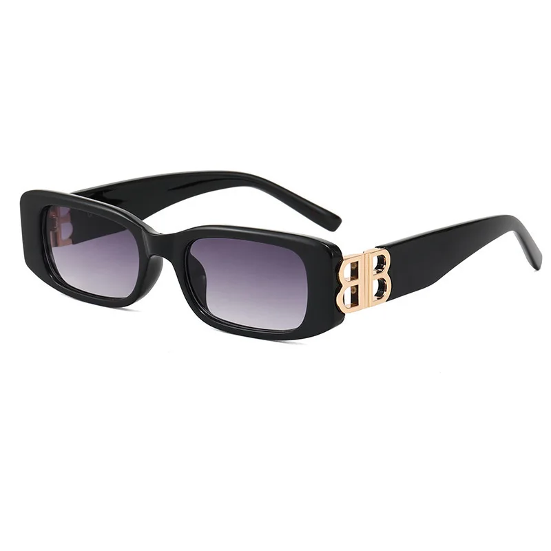 

Fashion Designer 2021 Chic Eyewear Unique Vintage Outdoor Gafas Letter B Shades Custom OEM UV400 Cheap Unisex Shades Sunglasses, Black, gradient gray, red, brown, pink, blue, white