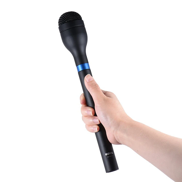 

BOYA BY-HM100 Dynamic Omni directional Handheld XLR Microphone Long Handheld Mic for Interviews and Report