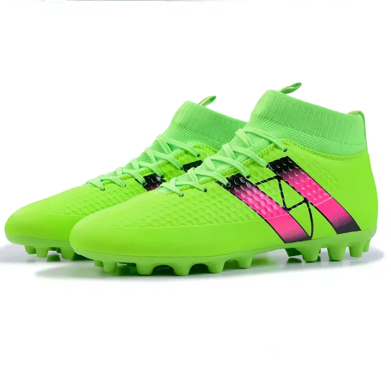 Wholesale High Quality Professional High Ankle Spiked Football Match Shoes Racing Soccer Boots