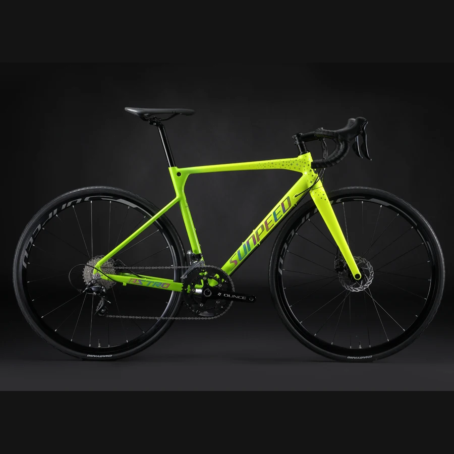 

sunpeed road race bike 18 SPEED factory carbon fork road bicycle, Customized
