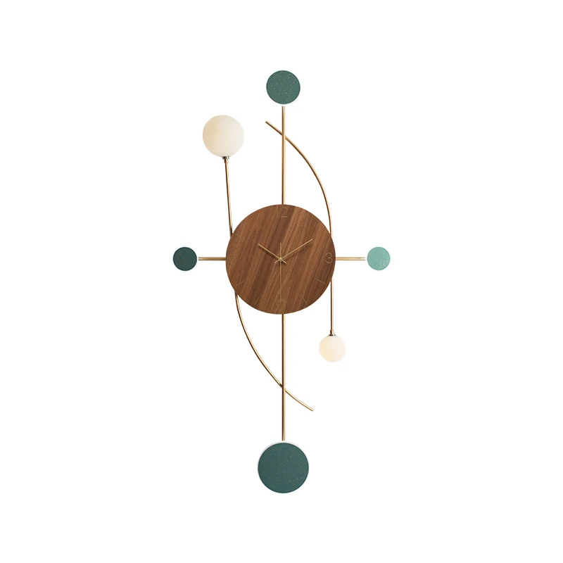 

3D Resin Metal Wall Clock Abstract Wall Clock For Home Living Room