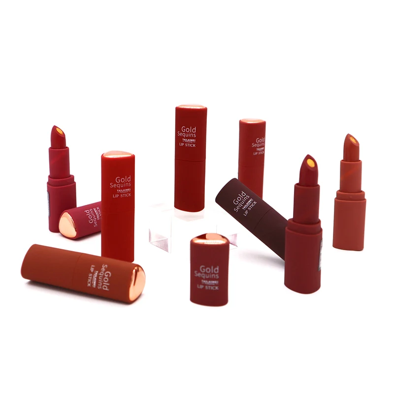

Private Label Gold Lipsticks Longwear Logo Customize Brand Matte Oem Fashion Colors Makeup Coloring Shimmer Lipstick, 24 colours