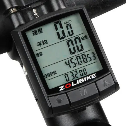 

Waterproof Bicycle Computer LCD Backlight Stopwatch Wireless Cycling Bike Computer Speedometer Odometer computer, Black,