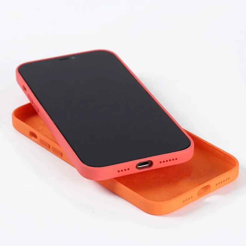 

2021 New Magnetic liquid Silicone case for iphone X cover XR XS max support magsafe iphone case