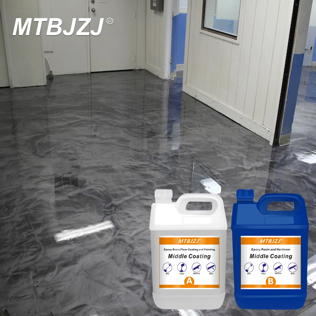 Mtb Applying With Squeegee Commercial Grade Epoxy Shop Floor Coating Buy Commercial Grade