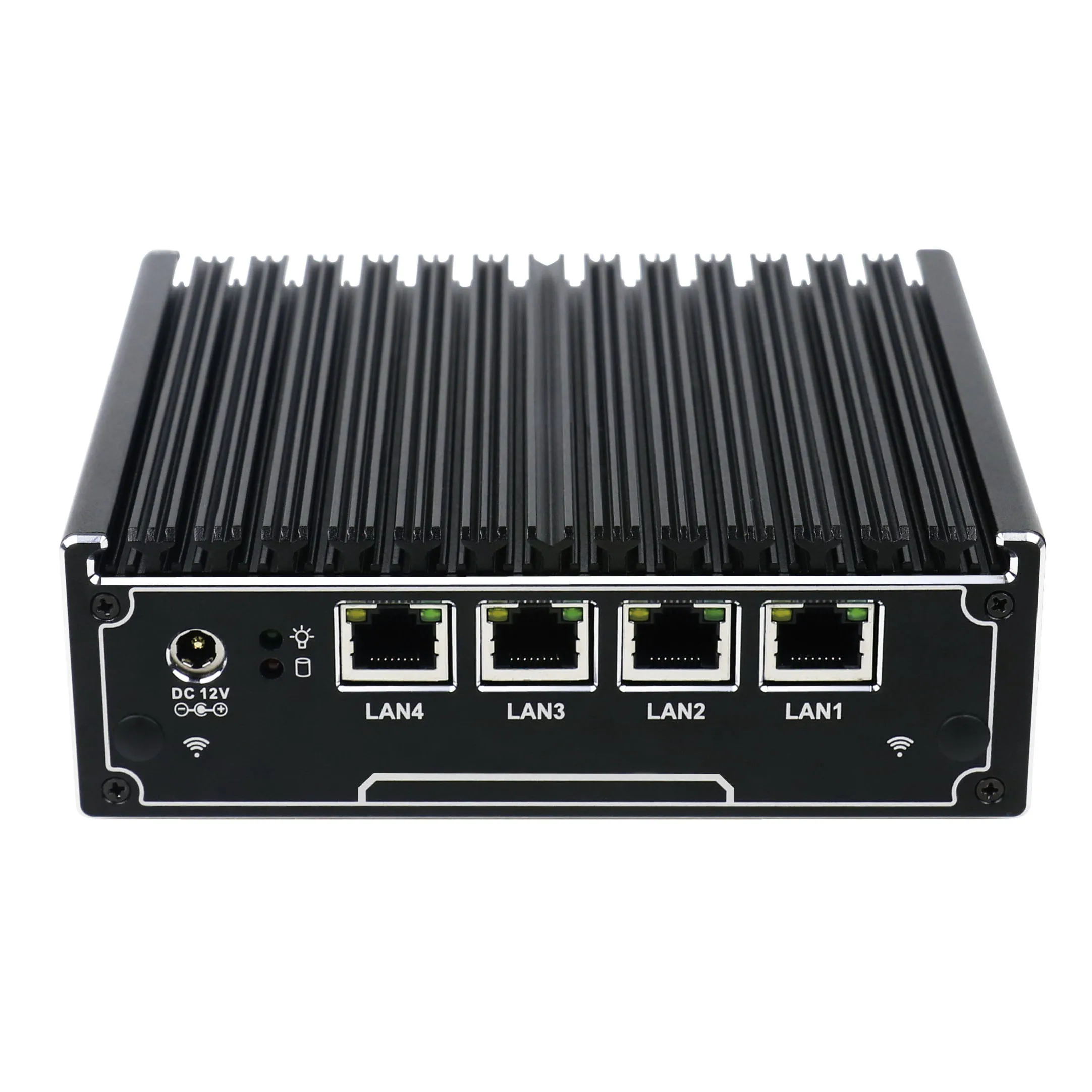 

Partaker 4 Ethernet RJ-45 Lan Ports Mini PC Celeron J1900 quad core 2.0GHz firewall router support 2.5'' HDD/SSD pfsense