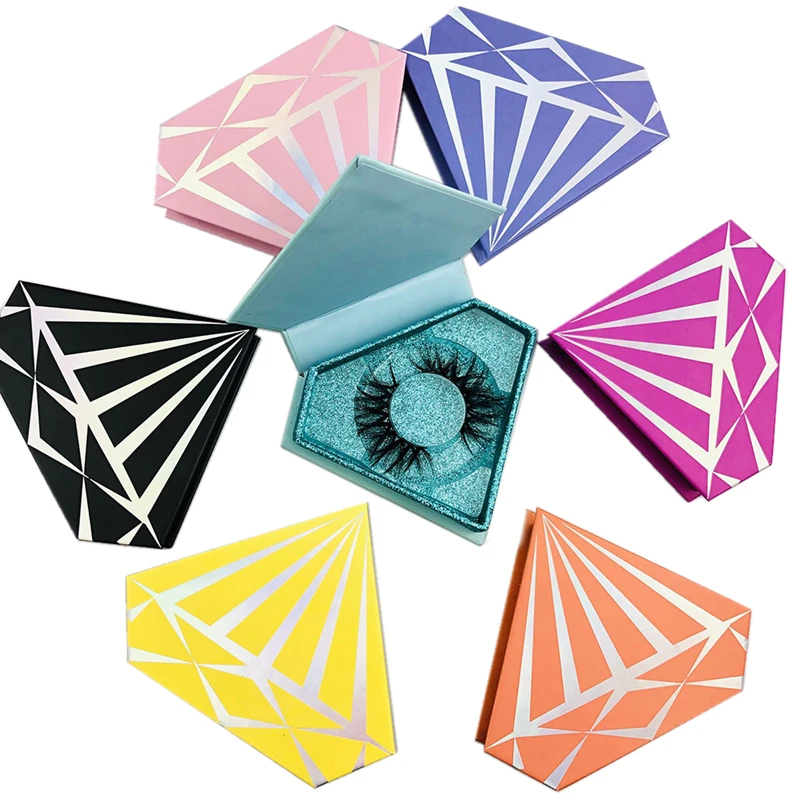 

diamond lashbox cheap lash boxes clear diamond eyelash case eyelash vendors mink