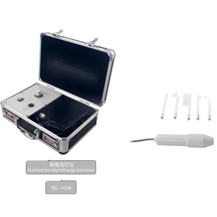 

Yaboli factory Aluminum box high frequency high frequency Electrotherapy comb, Sliver