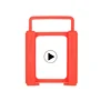 SSD HDD 25 to 35 Inch Hard Disk Mounting Adapter Dock Holder Red Plastic Bracket