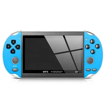 

Newest Portable game console X7 Factory Price 4.3 Inch Screen Game Consoles From 32 bit Memory free 8 GB, Blue,red & blue,yellow,yellow&blue,red