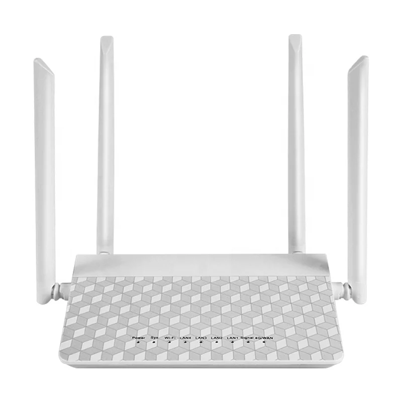 

WiFi Hotspot Openwrt 300mbps 4g LTE Wireless Wifi Router With Sim card Slot For Home Use., White