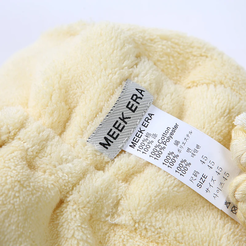 Waterproof Polyester Childrens Bucket Hats 45cm Baby Fleece Warm Cap