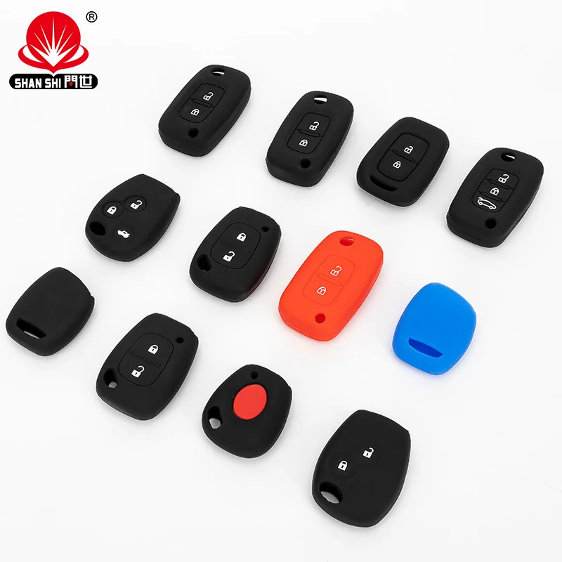 

SHANSHI High Quality Fashion Silicone Color Car Key Cover Case For Renault