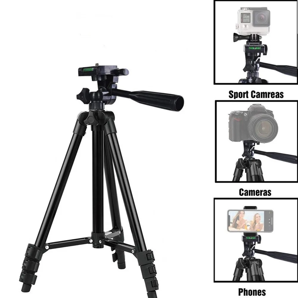 

Cheap hot sale top quality portable display mobile light tripod stand, Black