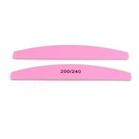 

Hot sale Double Sided 200/240 Grit Nail File Shine Polisher Manicure Pedicure Nail Care Pink Fingernail File