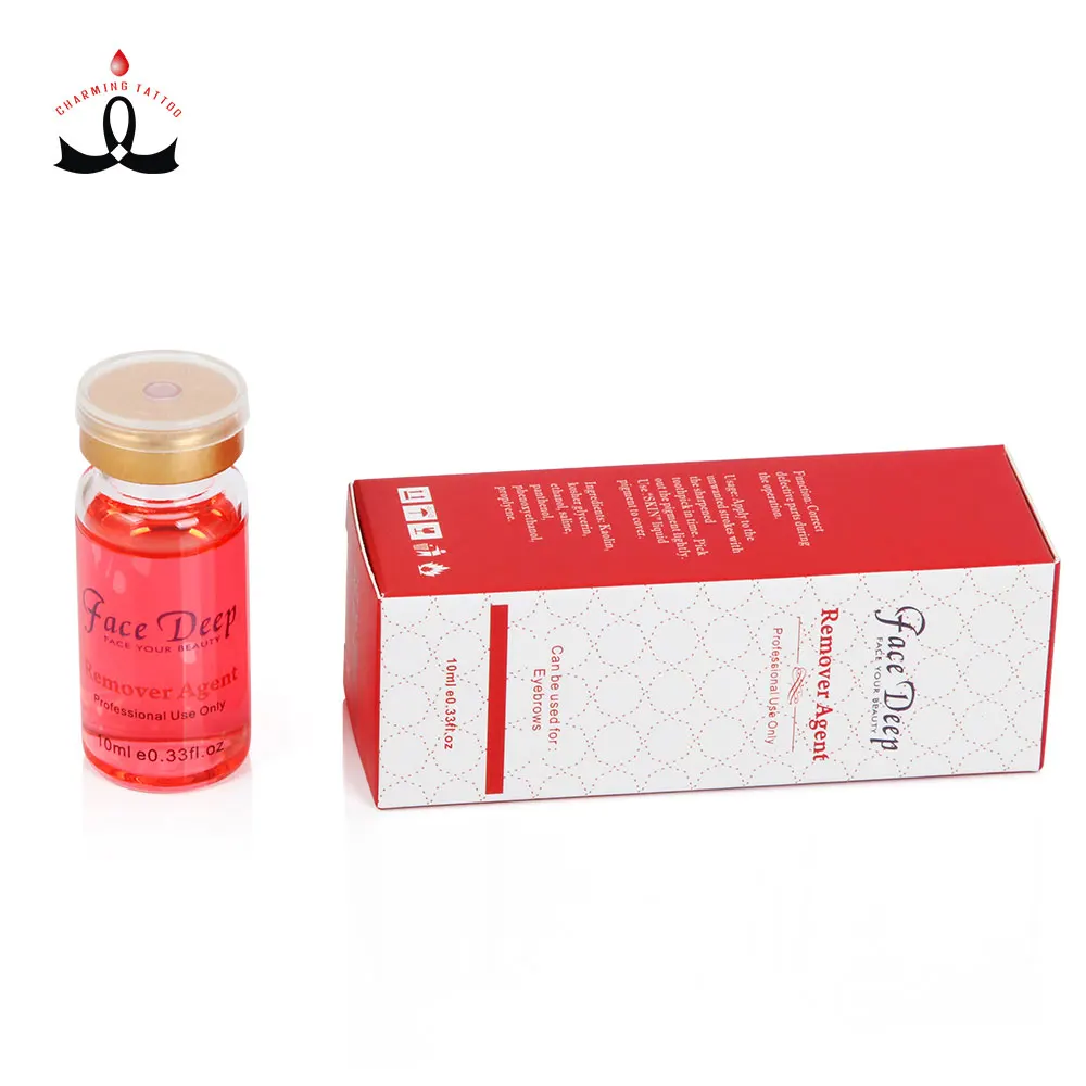 

Wholesale Face Deep Permanent Makeup Remover Agent Tattoo Remover for Removing Mistaken Lines in Time, Red
