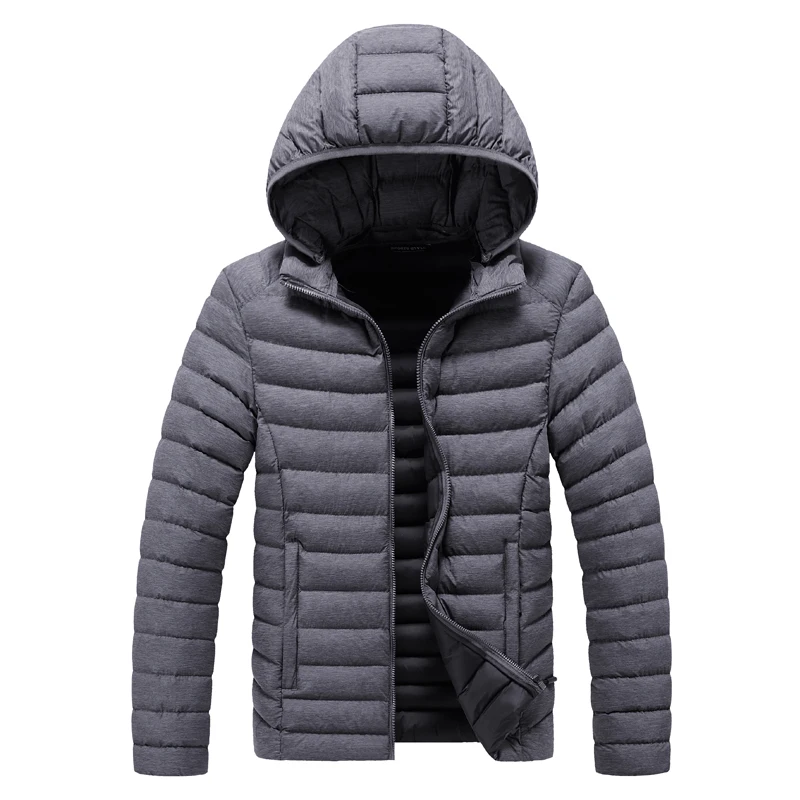 

men's winter jacket light warm street wear melange jacket