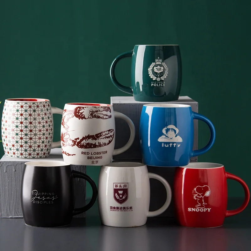 

cheap ceramic mug custom logo coffee cup laser engraved mug decal print cup wholesale price new design