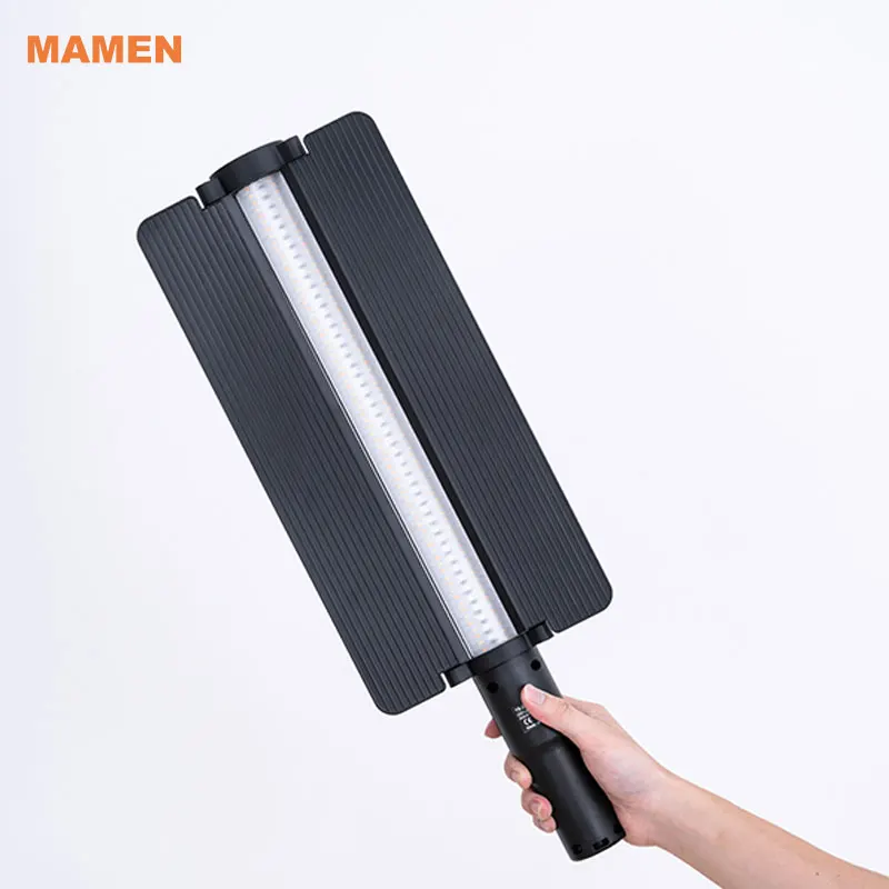 

MAMEN LC500R 2500K-8500K Bi-Color Full Color RGB LED Light Stick Lighting Effects CRI 96 TLCI 98 with Remote Control & Barndoor