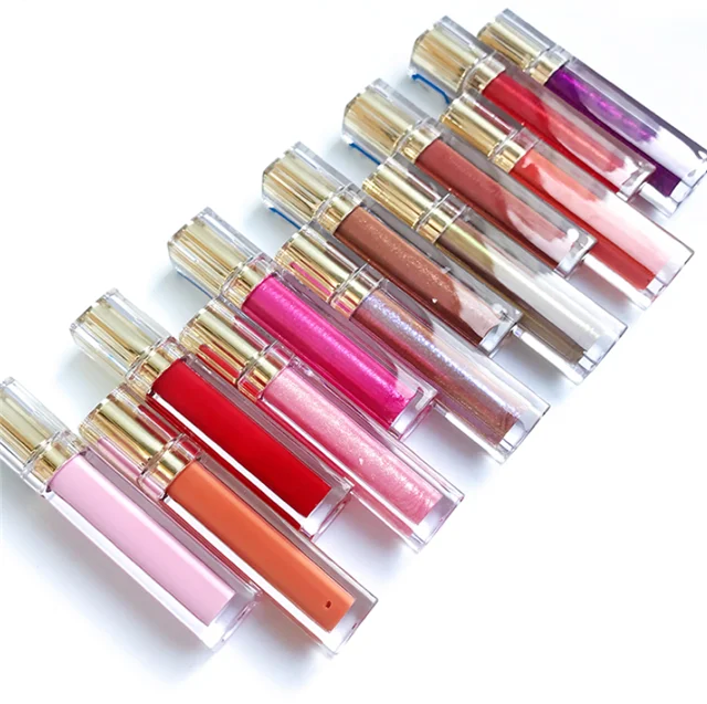 

Wholesale Private Label Lipgloss Liquid Lipgloss Pigment Black Lipgloss Box, 55 colors velvet lip gloss lipstick