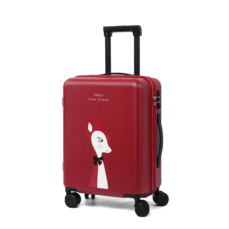 

AJI Traveling Trolley Colorful Carry On Luggage Suitcase 20"24" luggage bag travel luggage trolley for girls, Customized