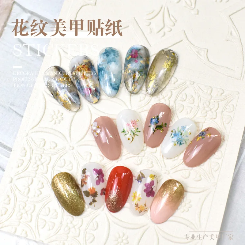

946-951 New Nail Sticker Flower Leaf Series Nail Sticker 3D Waterproof Decorative Applique Nail Art Jewelry Sticker