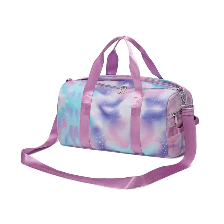 

Designer Tie-Dye Yoga Weekender Luxury Duffel Bag, Customized color