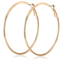 

Wholesale 925 Sterling Silver Gold Pave Extra Large Mini Round Hoop Earrings for Women