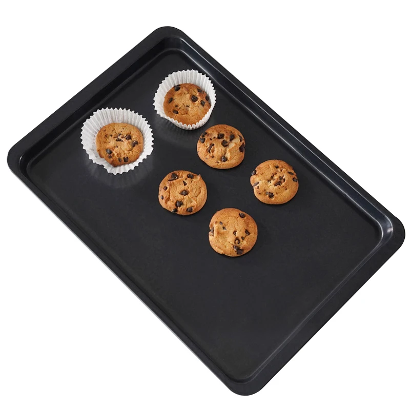 

Professional Kitchen Cooking 14.5 Inch Carbon Steel Non-Stick Puff Pastry Sheet Baking Tray For Oven