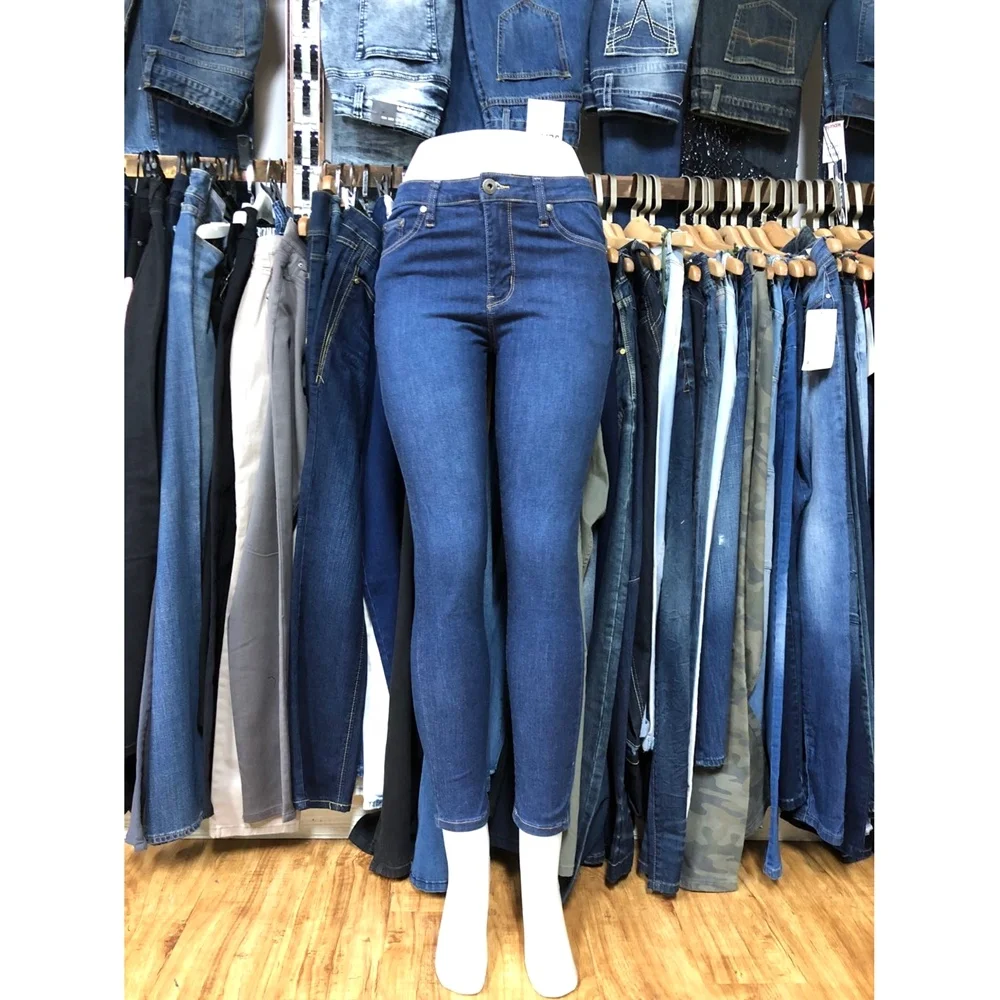 
GZY garment stock lots ladies skinny jeans clearance sale in bulk jeans ladies overruns 
