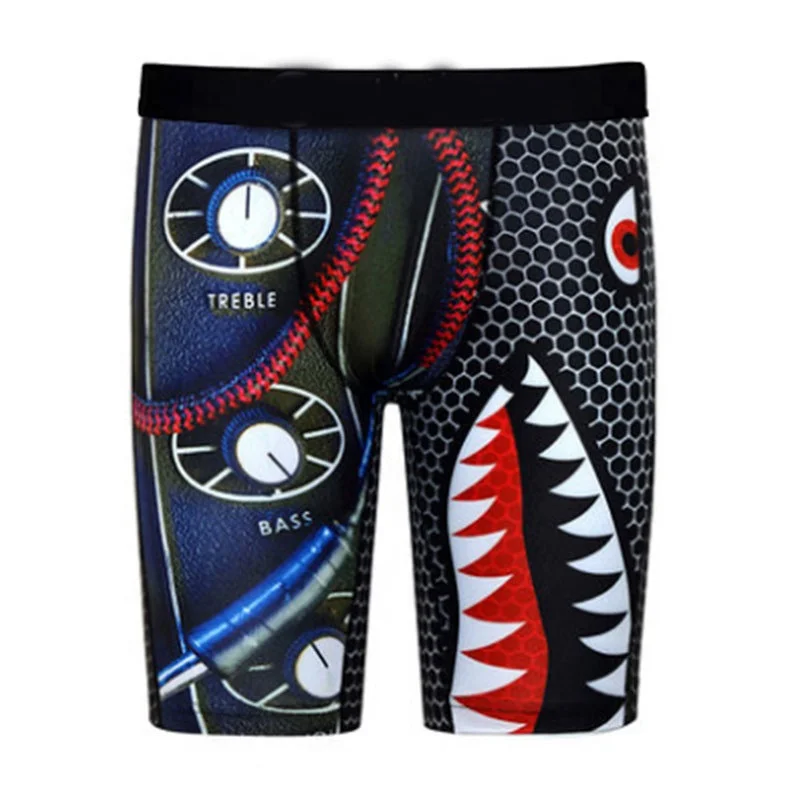 

Custom OEM Wholesale Vendor Men Short Boxer Brief Underwear Polyester Men's Plus Size Underwear, 4 colors