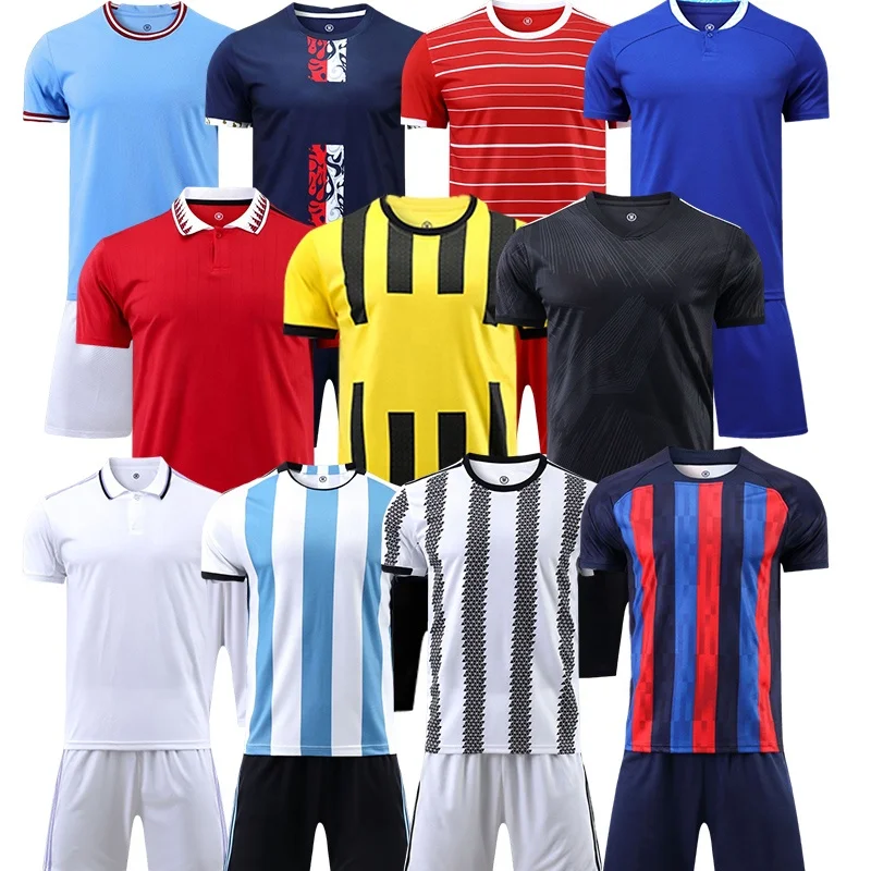 

NEW 2022 2023 World Cup Qatar 100% Polyester Soccer Jersey Thai quality home away men Short Sleeve Football Shirt custom Uniform