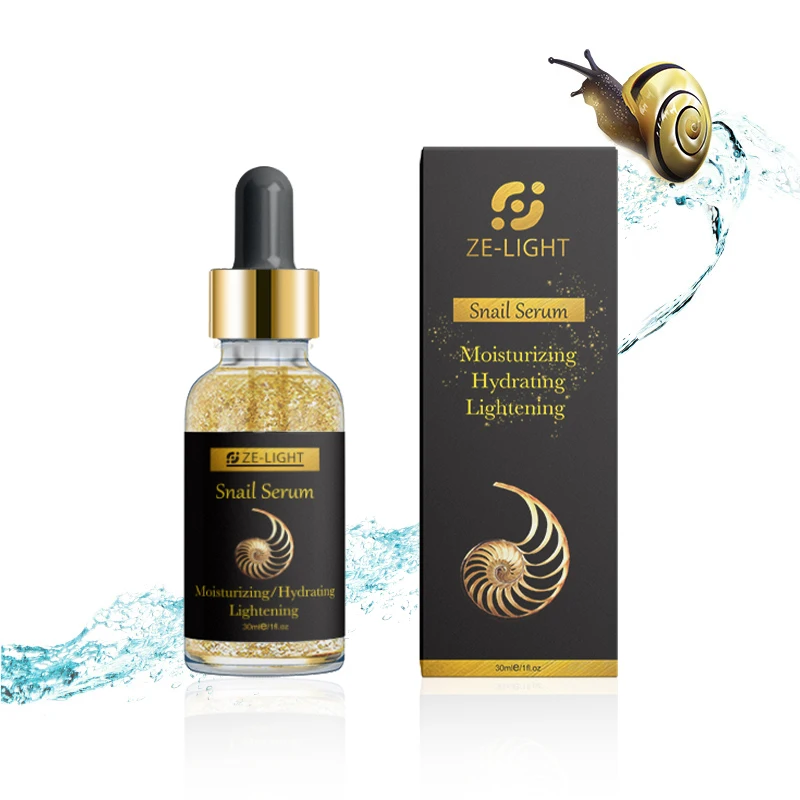 

Ze Light OEM ODM Gold Serum 24k Skin Lightening Anti Aging Whitening Serum Moisturizing 24K Gold Snail Serum