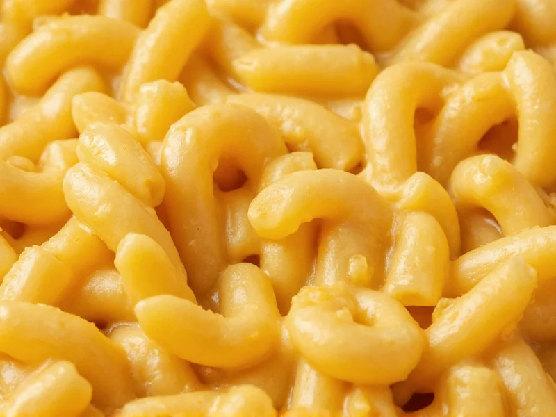 Close-up of creamy stovetop mac and cheese texture