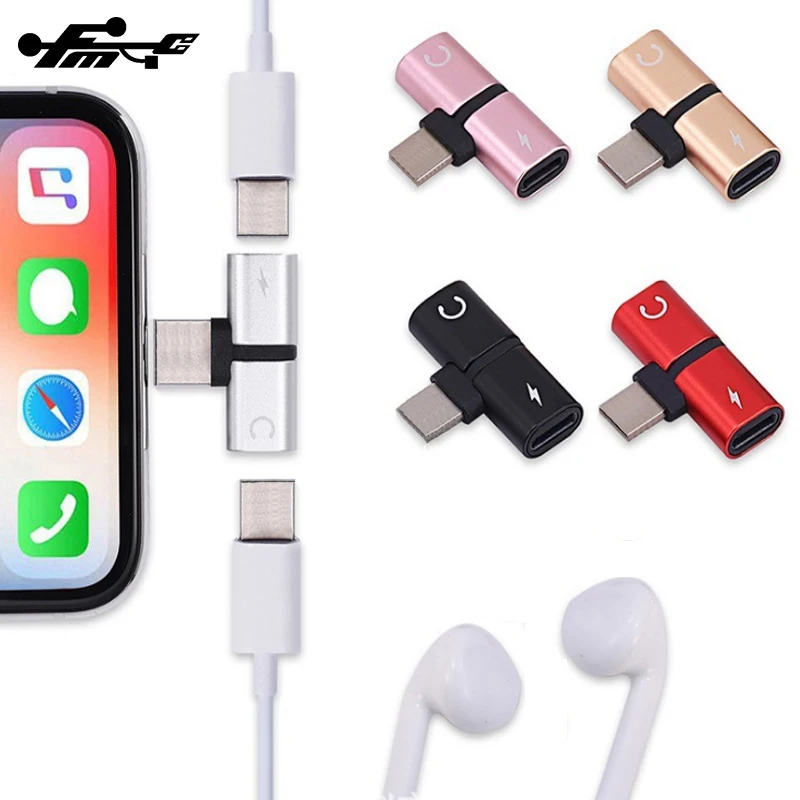 

2 in 1 Lighting adapter cable for iphone Splitter Charge Jack Aux Headphone audio adapter for iphone, White,black,red