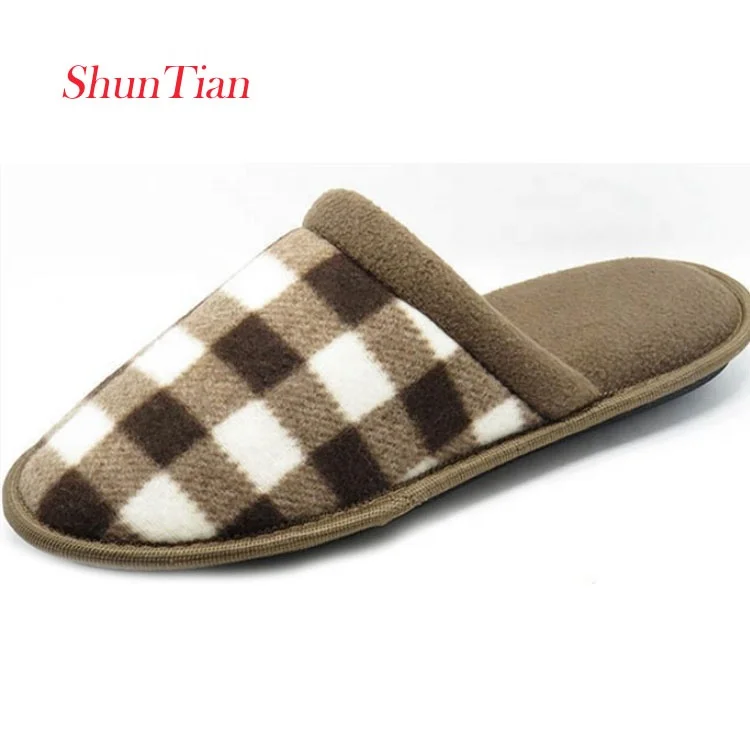 Anti Static Men Plaid Pattern Bedroom Slippers Made In China Buy Men Bedroom Slippers Men Slippers Made In China Men Plaid Pattern Slipers Product