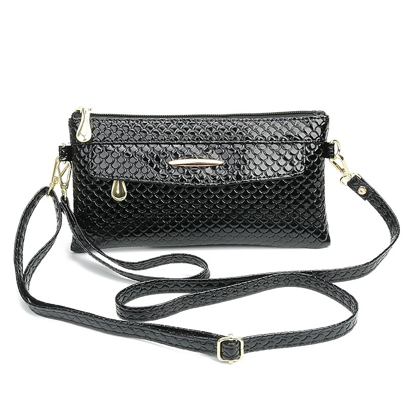 

Fish Scale Pattern Shiny Pu Ladies Handbag Detachable Shoulder Strap Fashion Trend, Hot-selling One-shoulder Messenger Bag 392
