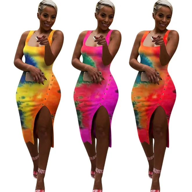 

Go Party printing 3 colors sexy dresses 2021 one-piece dress women summer dresses