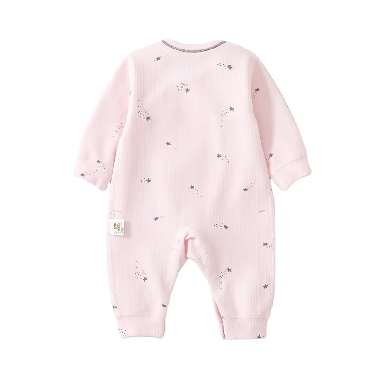 

The Manufacturer Sells Wholesale Breathable And Comfortable Cotton Long Sleeve Rompers Baby Suit, Picture shows