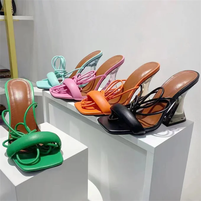 

China wholesale big size 43 hot pink heels popular women sandal heel