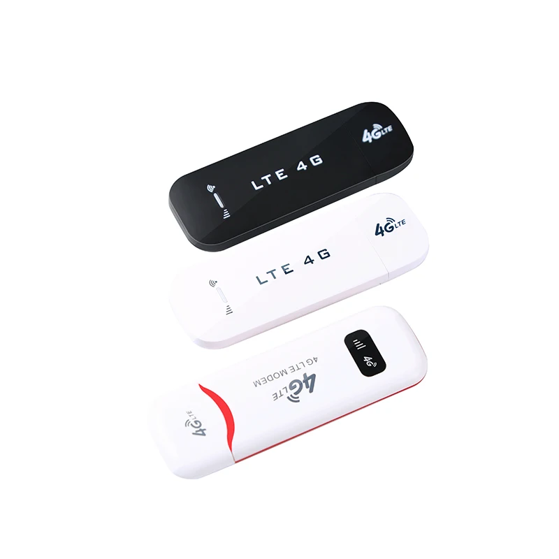 

Cheap Qualcom unlocked 4G LTE modem USB Dongle -USB Router SIM Slot - 150Mbps - Cat 3 - International version, White