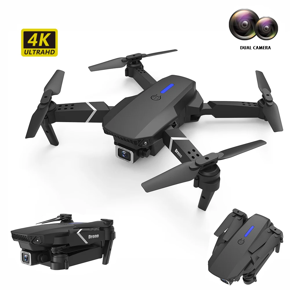 

2021 New Obstacle Avoidance Function Mini Foldable FPV Drone with 4K HD Dual camera Radio Control Plane Toys RC Drone Quadcopter