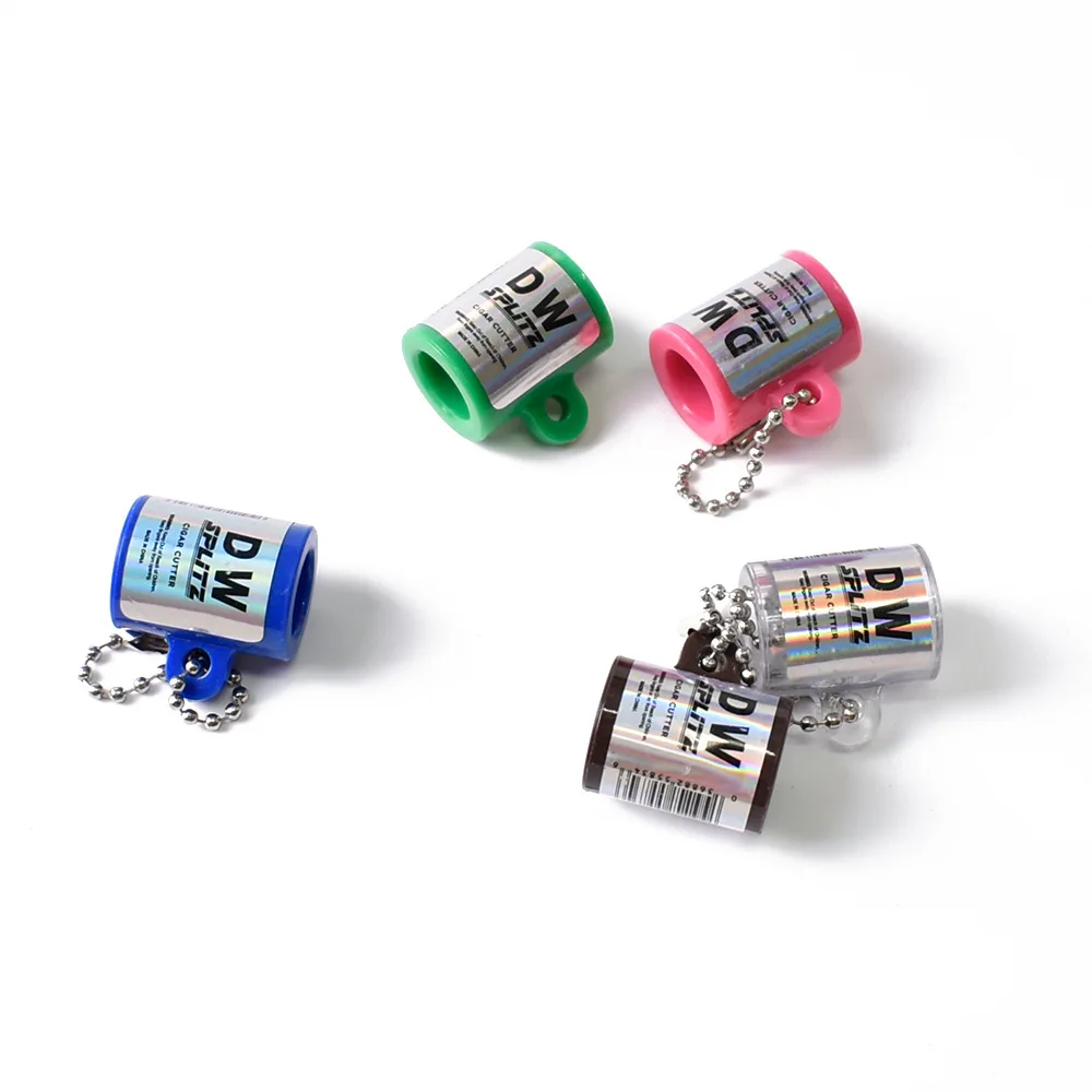 

New Arrival Smoking Tools Mini Plastic Cigar Cutter Splitters Keychain, Colordul